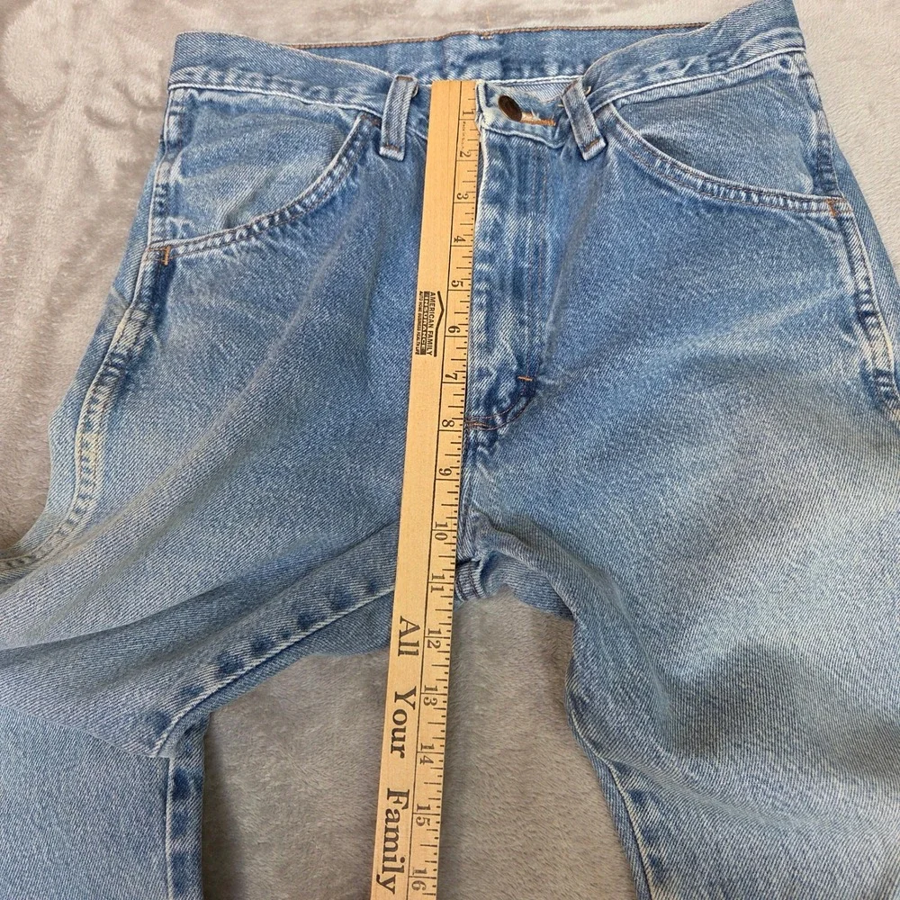 Vtg Rustler Mens Regular Fit Straight Leg Blue Denim Jeans 30x32 87619PW Mexico